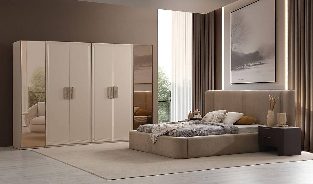 Verona Bazalı Yatak Odası - 6 Kapılı Yatak Odası