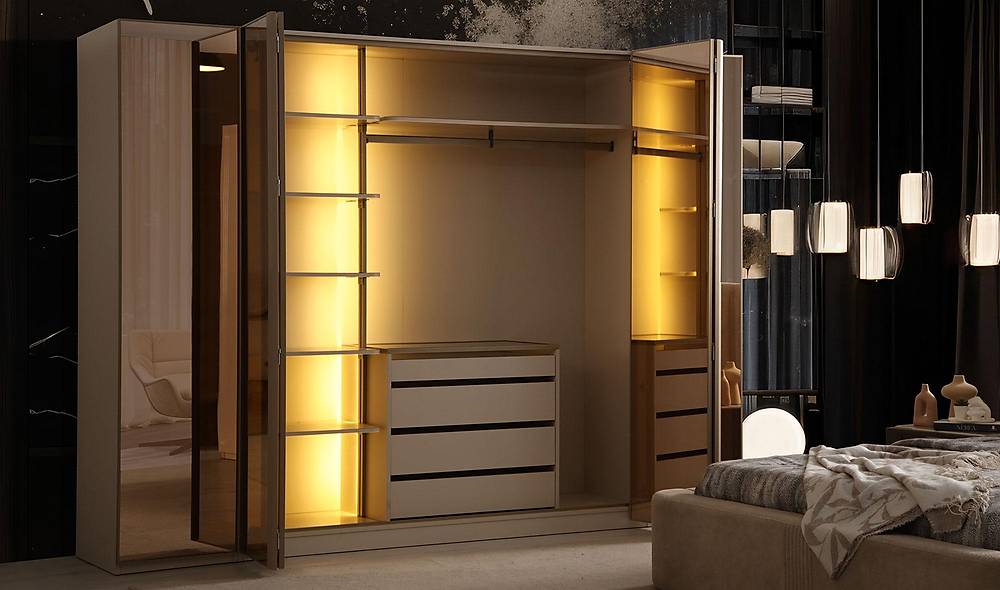 Verona Bazalı Yatak Odası - 6 Kapılı Yatak Odası