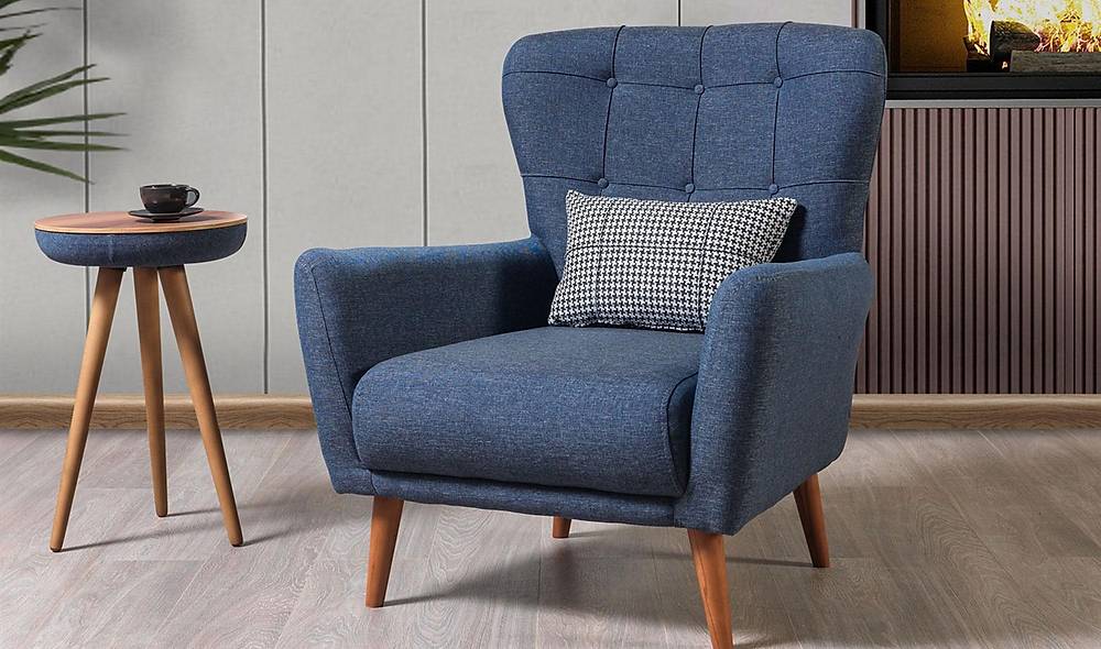 Bona Köşe Takımı - Lacivert Köşe Koltuk