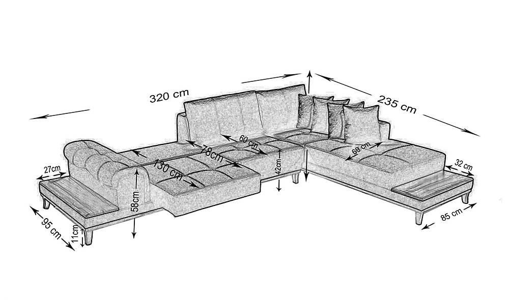 Layna Köşe Takımı Köşe Koltuk
