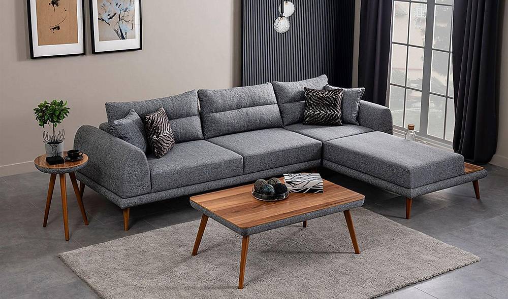 Tiara Köşe Takımı - Gri Köşe Koltuk