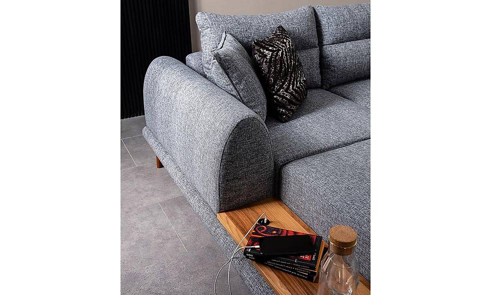 Tiara Köşe Takımı - Gri Köşe Koltuk