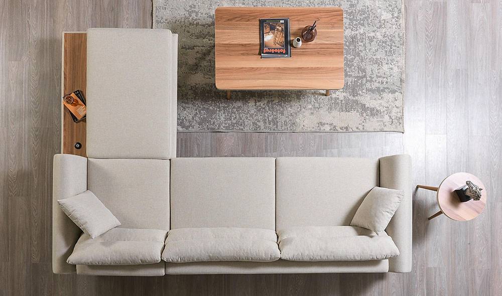 Tiara Köşe Takımı - Krem Köşe Koltuk