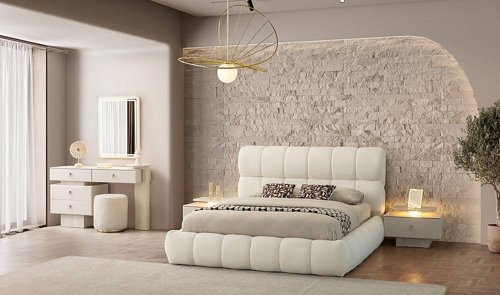 Moon Bazalı Yatak Odası Yatak Odası