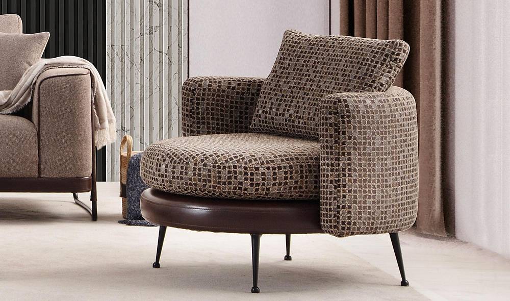 Calipto Koltuk Takımı - Kahverengi Koltuk Takımı