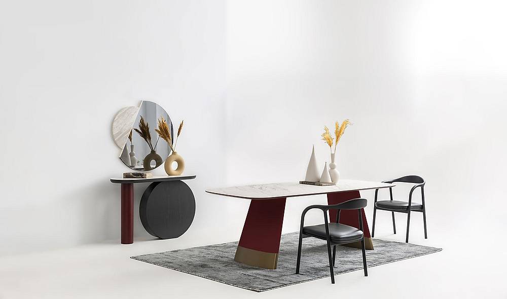 Penora Yemek Odası - Bordo Yemek Odası