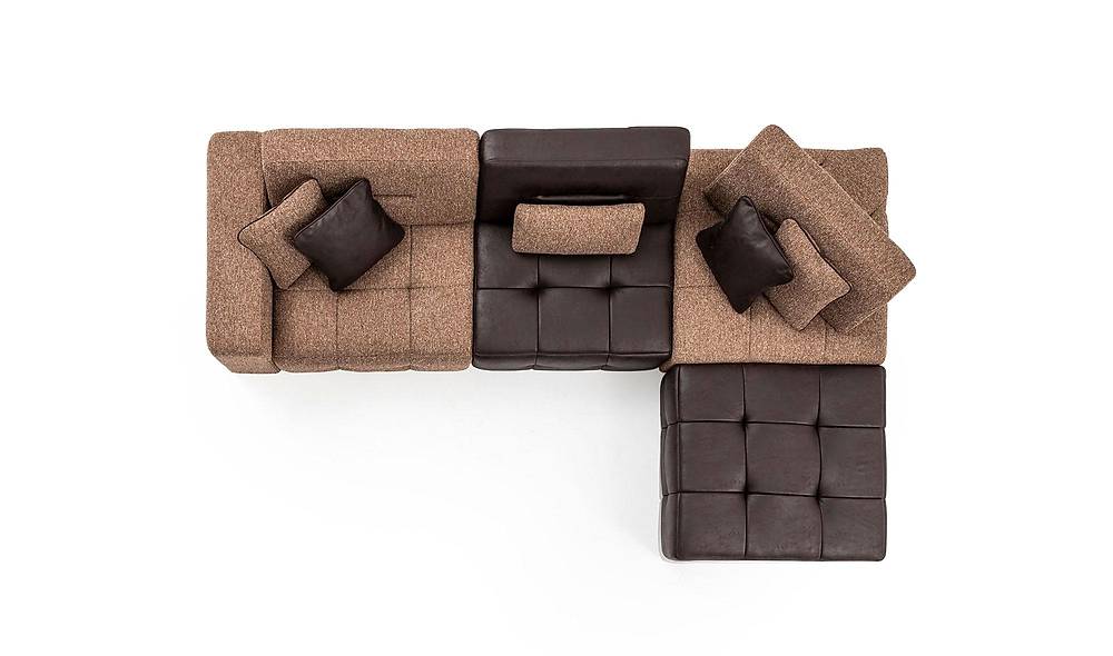 Mocha Köşe Takımı - Medium Köşe Koltuk