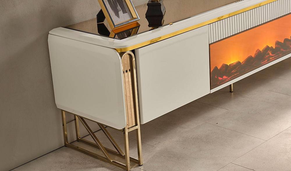 Misis Tv Ünitesi - Şömineli TV Ünitesi