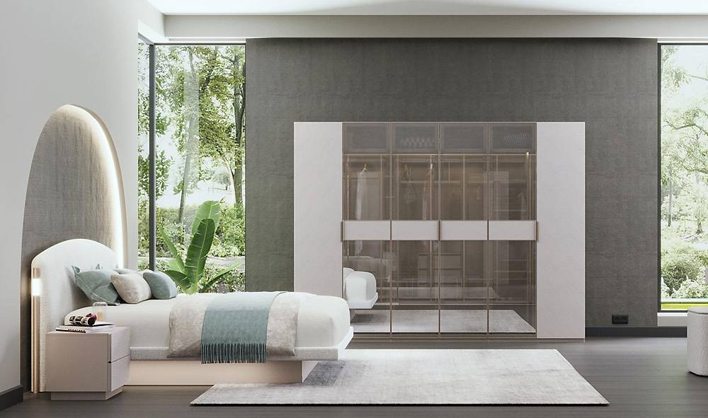 Lenova Bazalı Yatak Odası - 6 Kapılı Yatak Odası