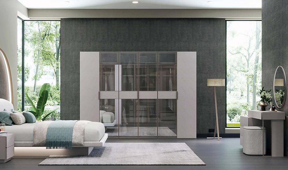 Lenova Bazalı Yatak Odası - 6 Kapılı Yatak Odası