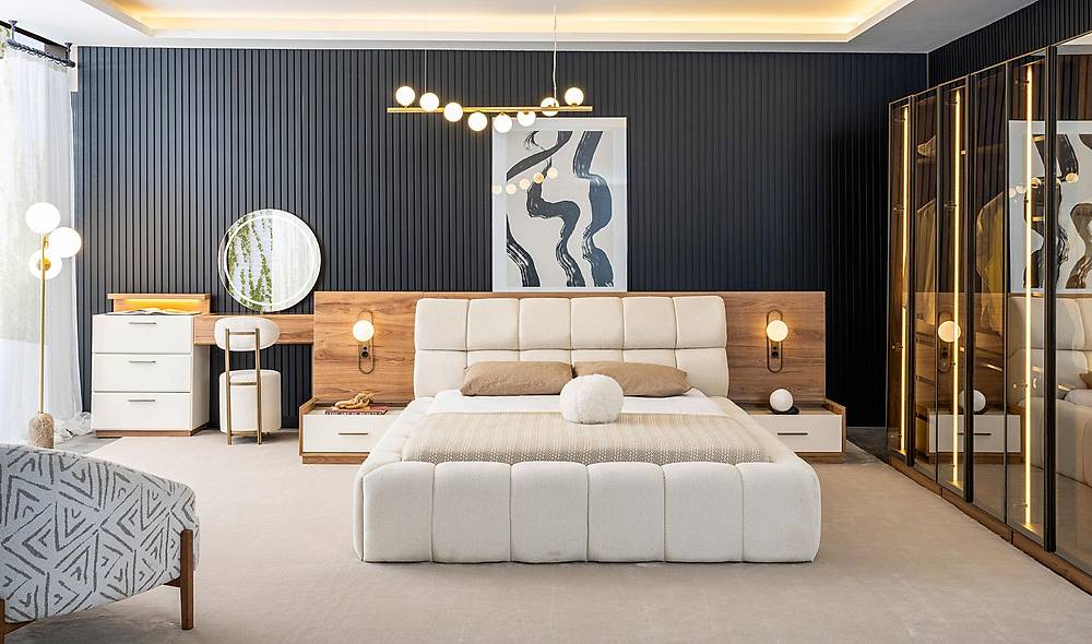 Montego Bazalı Yatak Odası - 6 Kapılı Yatak Odası