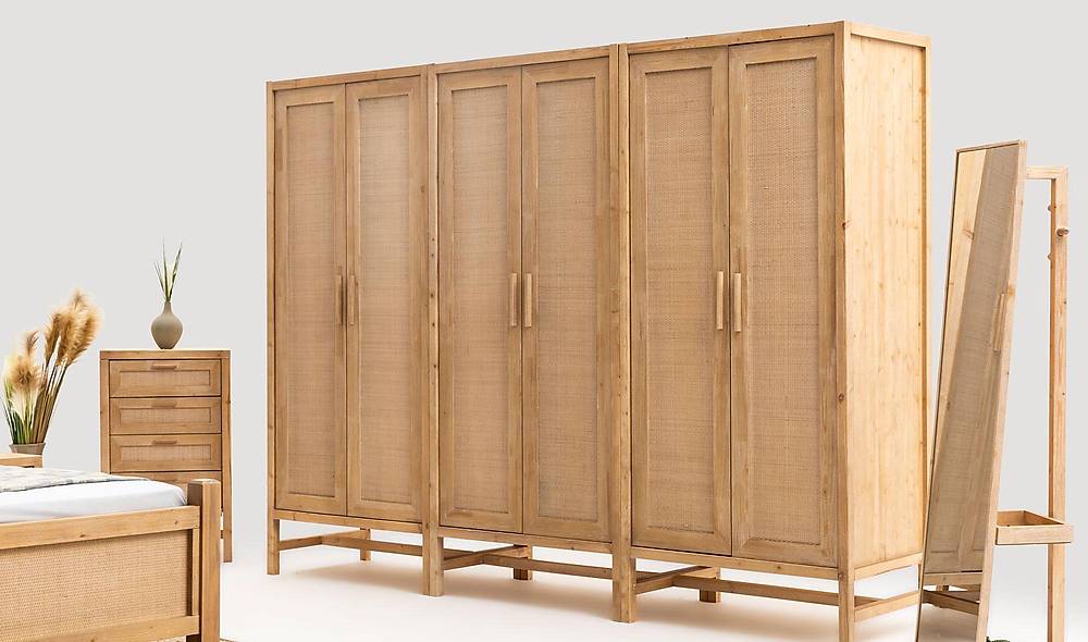 Hazeran Gardrop - 6 Kapılı Kapaklı Gardırop