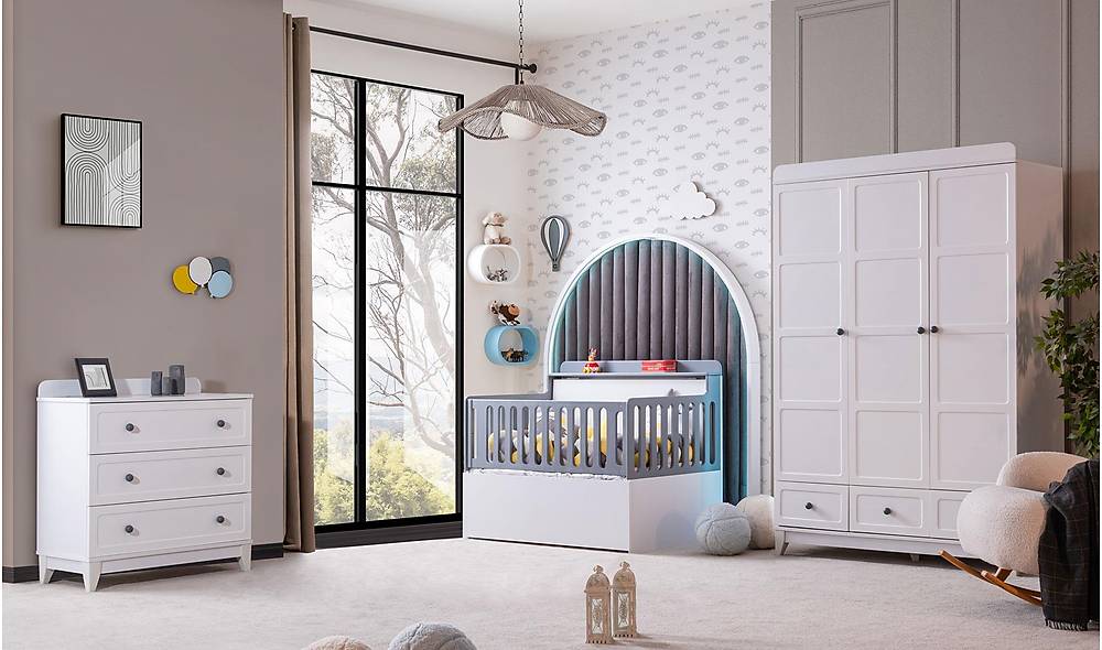 Yasi Bebek Odası - Gri Genç Odası