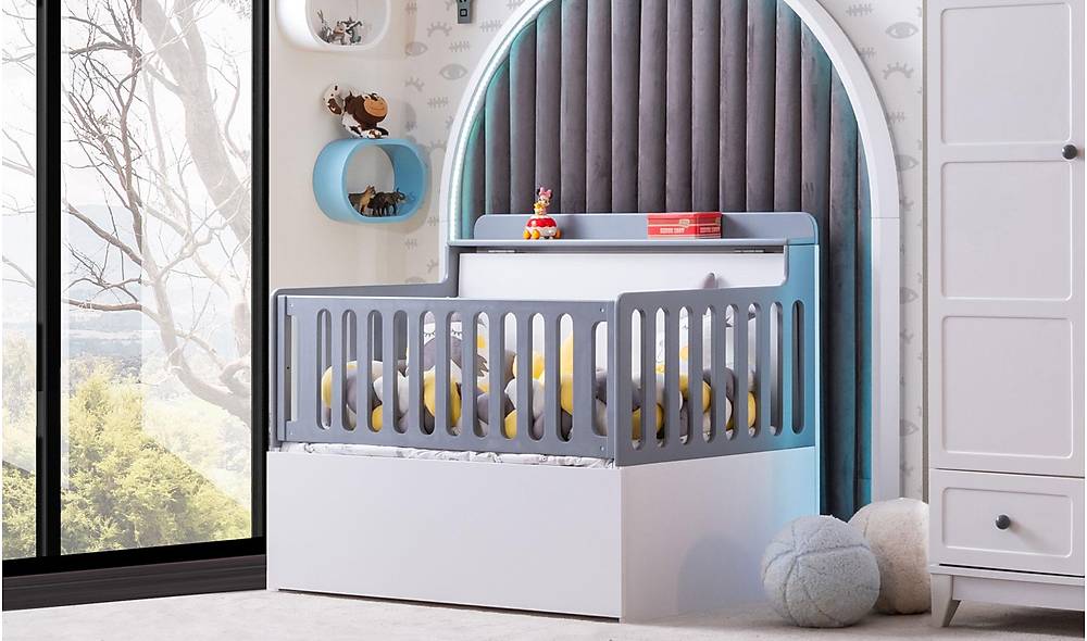 Yasi Bebek Odası - Gri Genç Odası