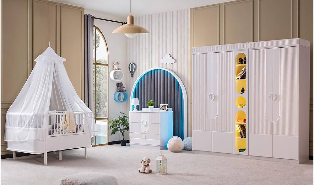 Rumba Bebek Odası - Beyaz Genç Odası