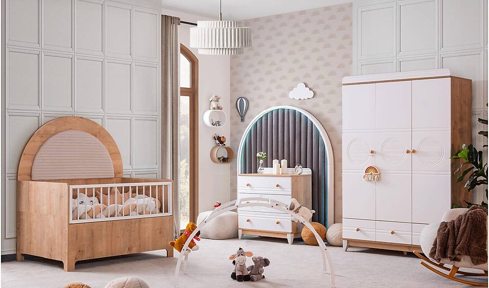 Momo Bebek Odası - Meşe Genç Odası