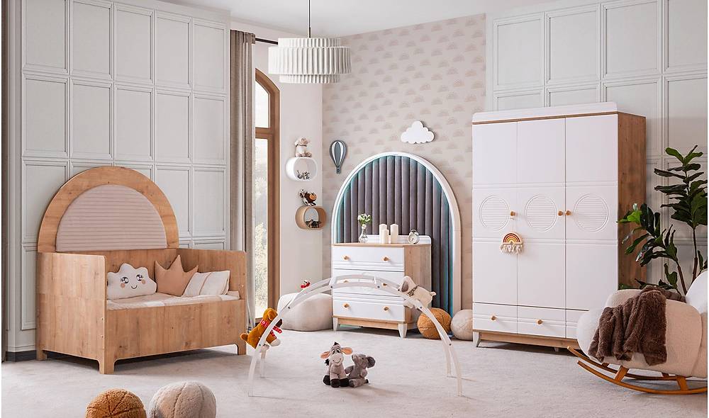 Momo Bebek Odası - Meşe Genç Odası