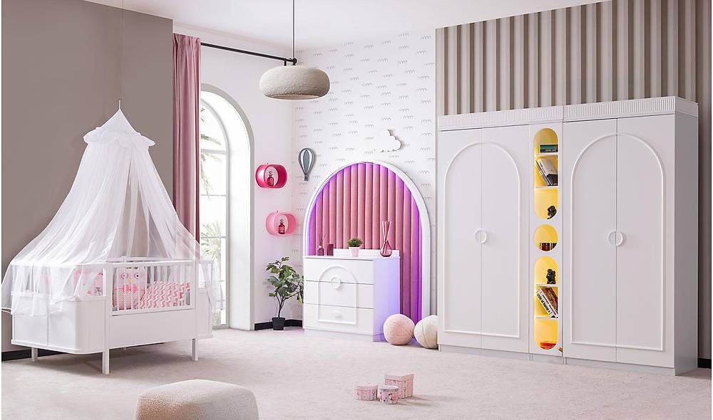 Aries Bebek Odası - Beyaz Genç Odası