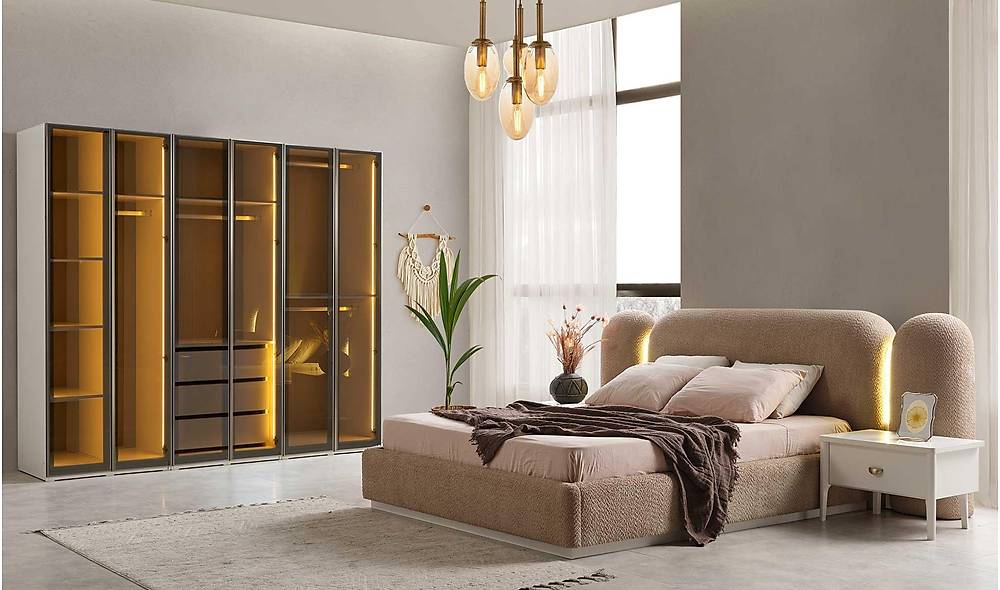 Solit Yatak Odası - 6 Kapılı Yatak Odası