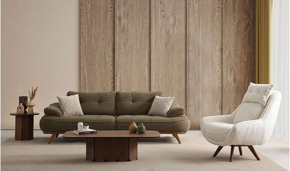 Elizan Koltuk Takımı -  Şönil Keten Koltuk Takımı