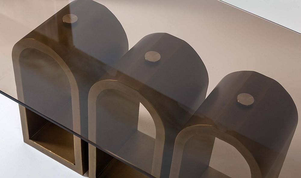 Panormos Orta Sehpa Seti - Brass Sehpa ve Aksesuar