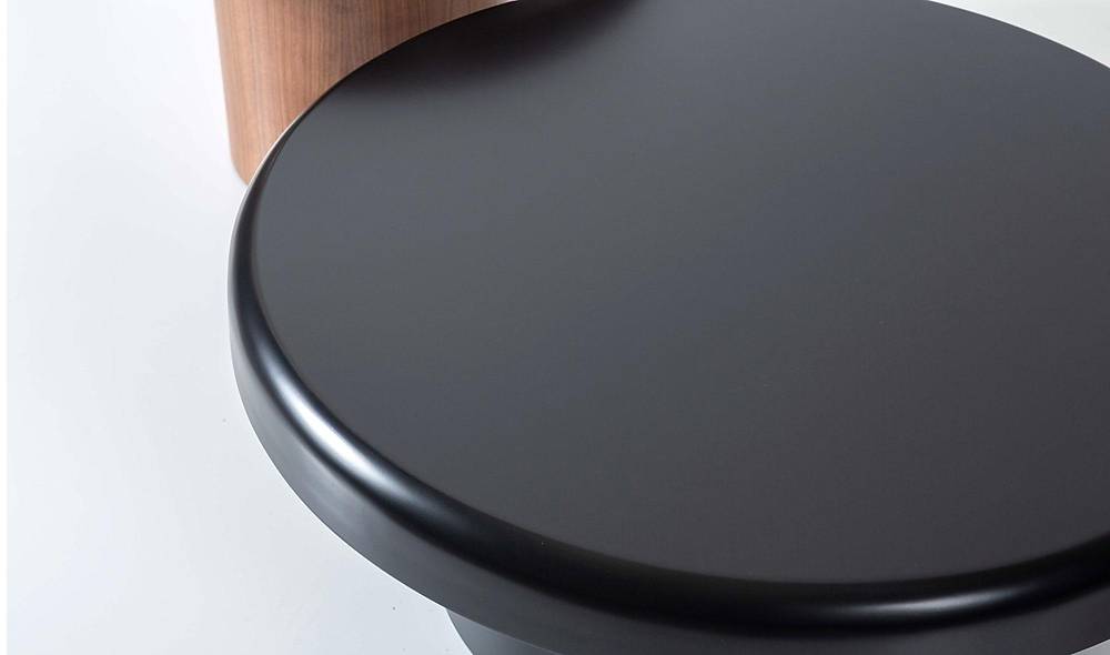 Punto Orta Sehpa Seti - Siyah Sehpa ve Aksesuar