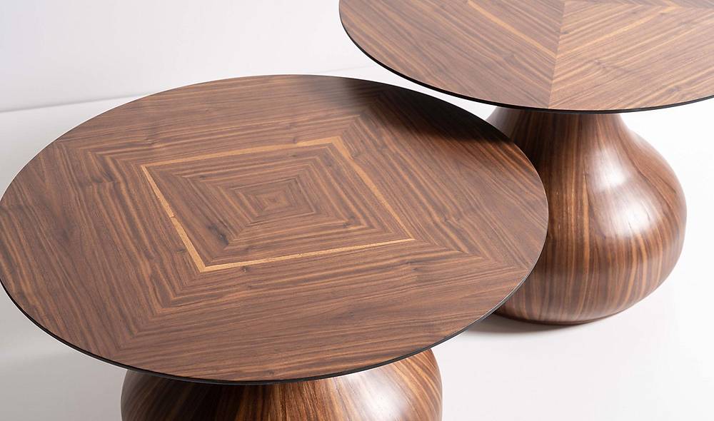 Chia İkili Sehpa Seti - Ceviz Sehpa ve Aksesuar