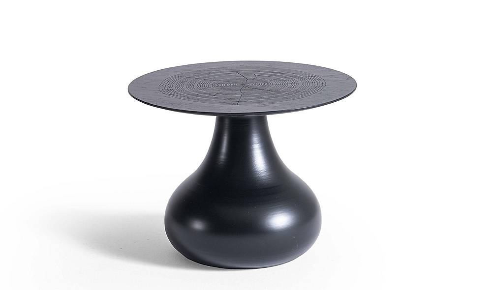 Chia İkili Sehpa Seti - Siyah Sehpa ve Aksesuar