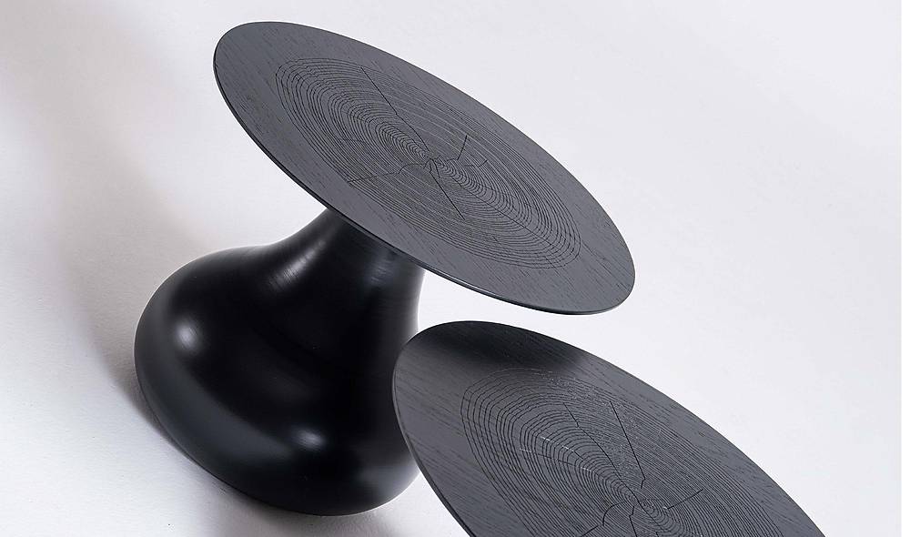 Chia İkili Sehpa Seti - Siyah Sehpa ve Aksesuar