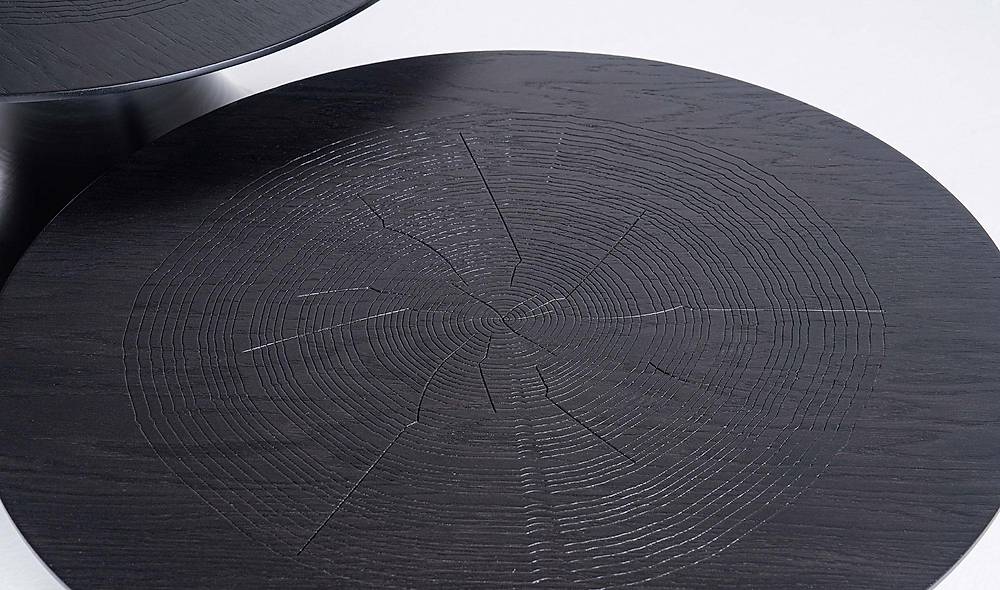 Chia İkili Sehpa Seti - Siyah Sehpa ve Aksesuar