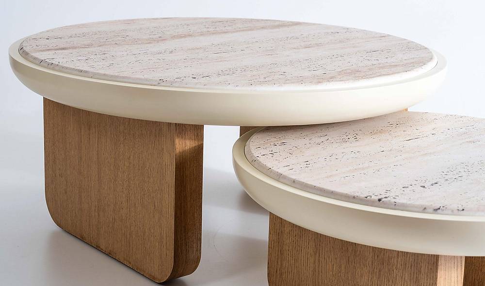 Cubic Sehpa Seti - Meşe Sehpa ve Aksesuar