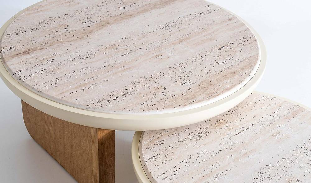 Cubic Sehpa Seti - Meşe Sehpa ve Aksesuar