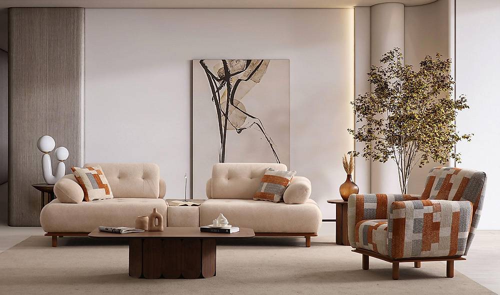 Girne Koltuk Takımı - Turuncu Koltuk Takımı