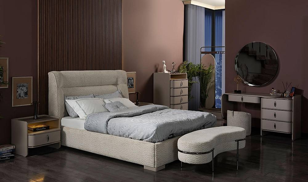 Milano Bazalı Yatak Odası - 6 Kapılı Yatak Odası