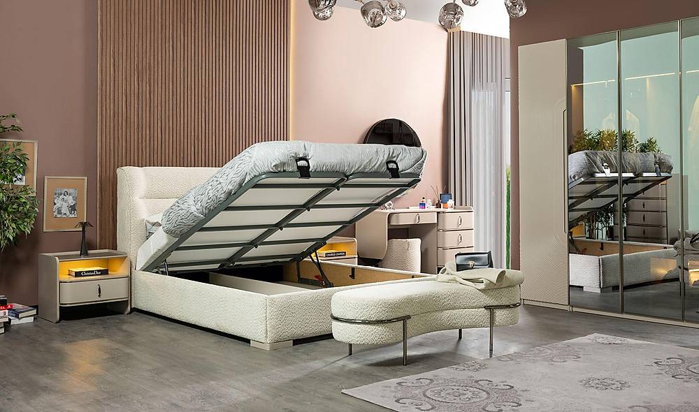 Milano Bazalı Yatak Odası - 6 Kapılı Yatak Odası