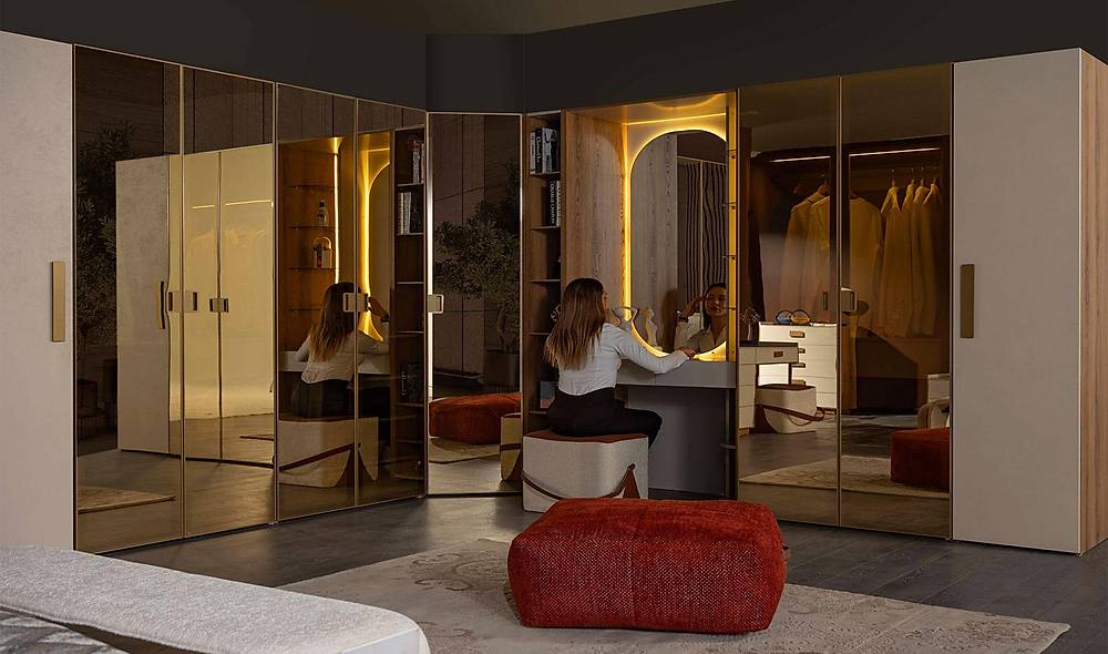 Napoli Gardrop - Köşe Dolaplı Köşe Dolap