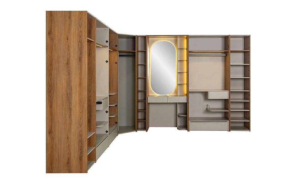 Napoli Gardrop - Köşe Dolaplı Köşe Dolap