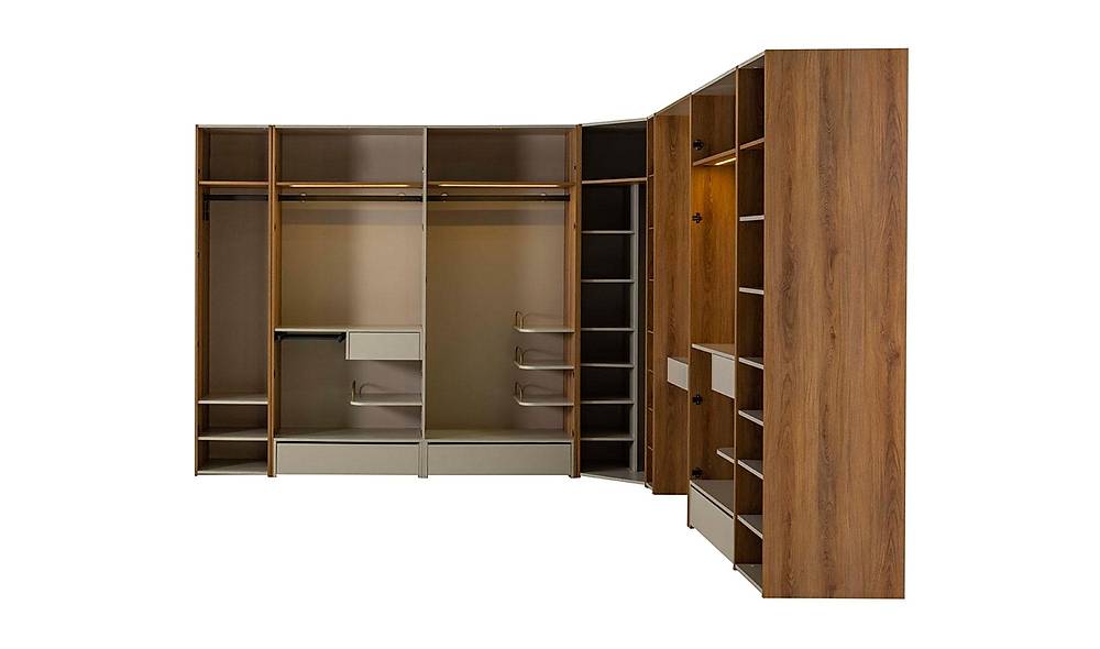 Napoli Gardrop - Köşe Dolaplı Köşe Dolap