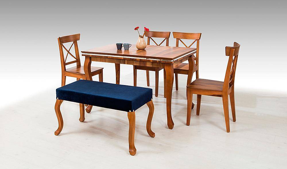 Lükens Yemek Masası Takımı - Ceviz Yemek Masası Takımı