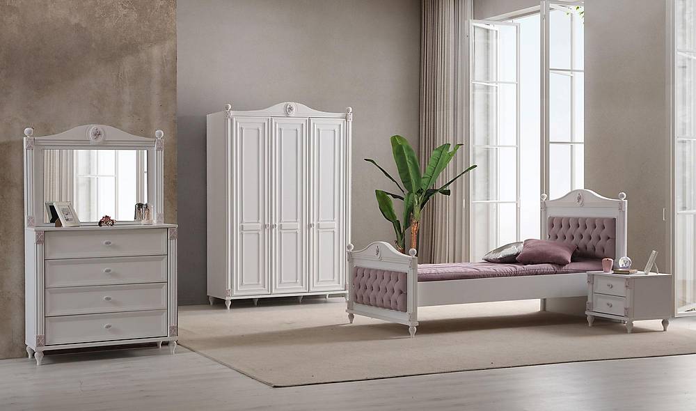 White Romantic Genç Odası Genç Odası