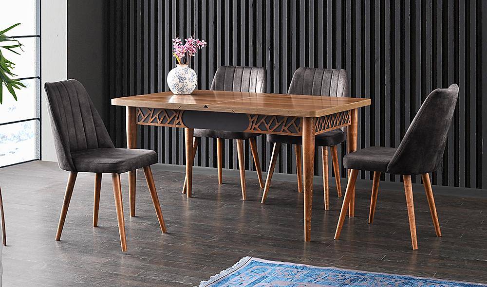 Dallas Açılır Yemek Masası Takımı Yemek Masası Takımı