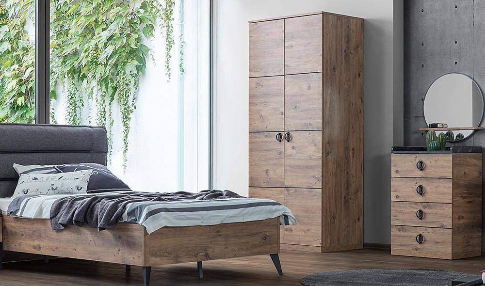 İstanbul Köşe Gardolap Kapaklı Gardırop