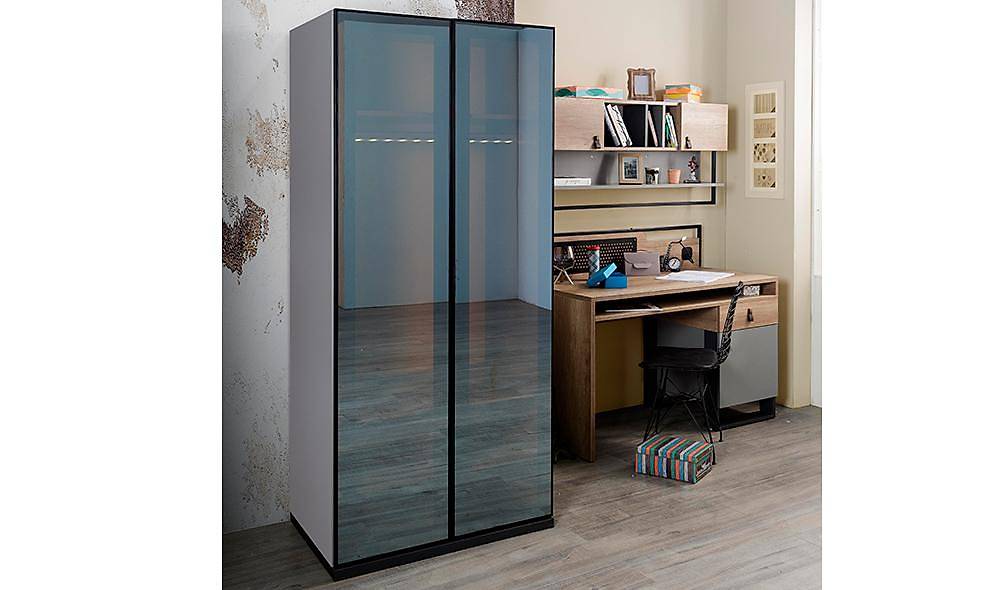 Lofter Köşe Gardolap Kapaklı Gardırop