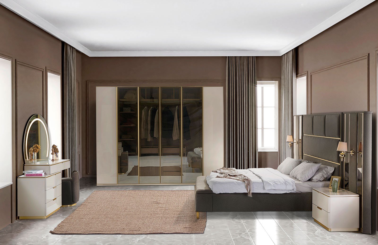 Lemis Yatak Odası Takımı Yatak Odası