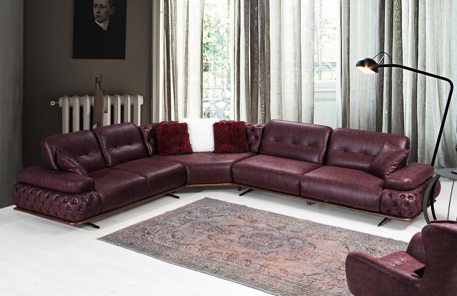 Mantu Köşe Takımı Antik Köşe Koltuk