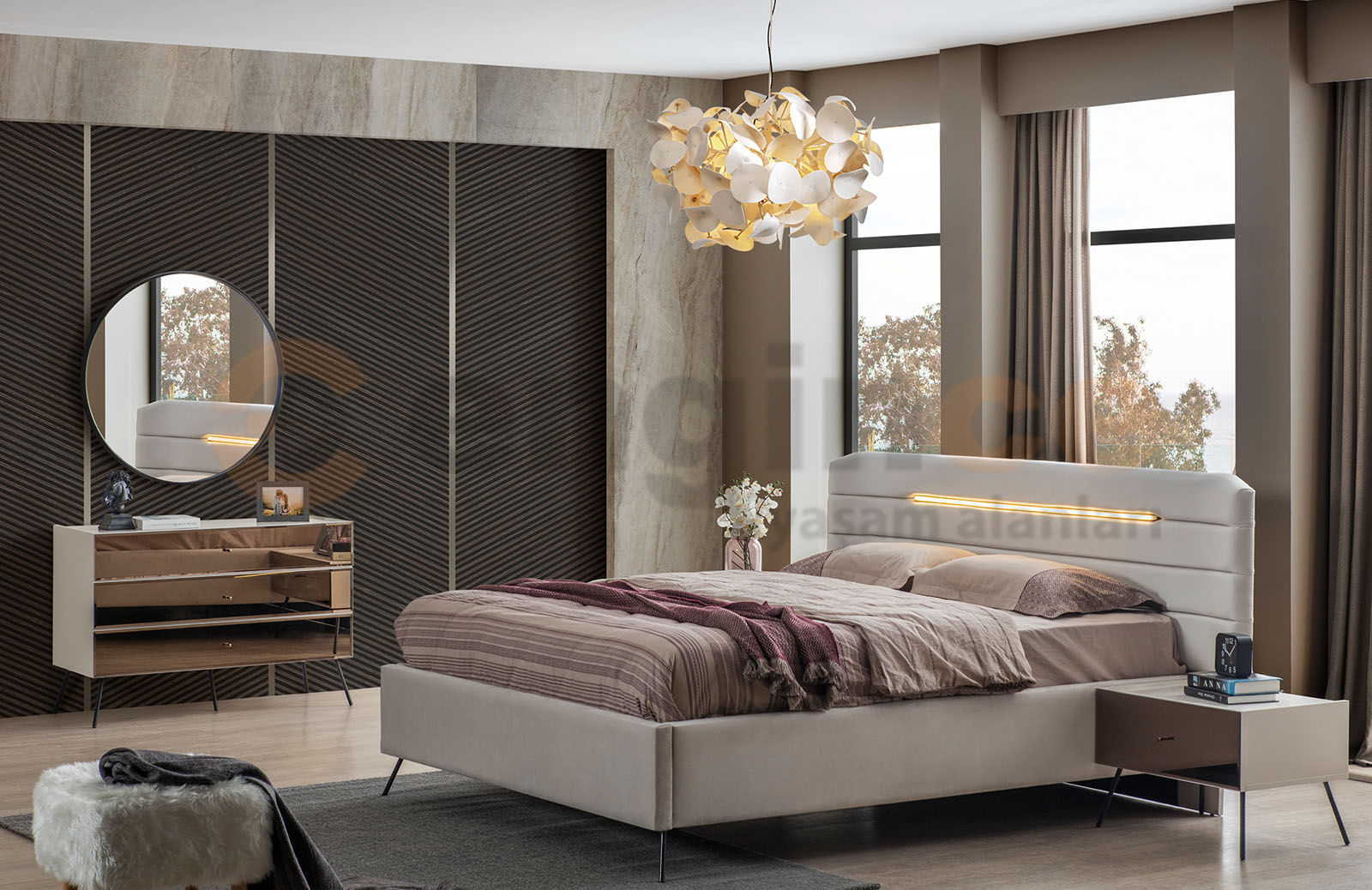 Daisi Yatak Odası Takımı Aytaşı Yatak Odası