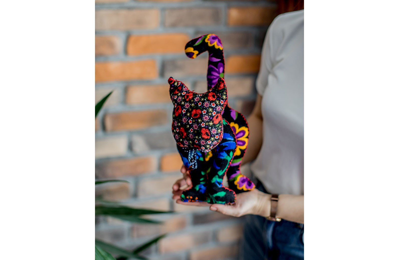 ENGC-GNC- El Yapımı Kedi Uyku Arkadaşı Mor Genç Odası