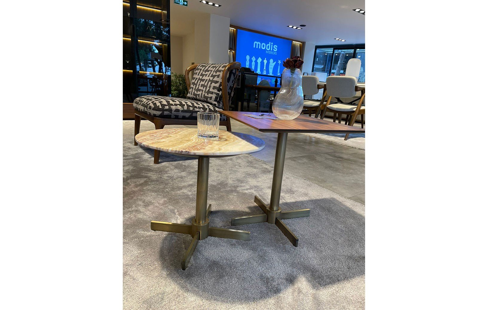 Lisaa Yan Sehpa Mermerli Sehpa ve Aksesuar