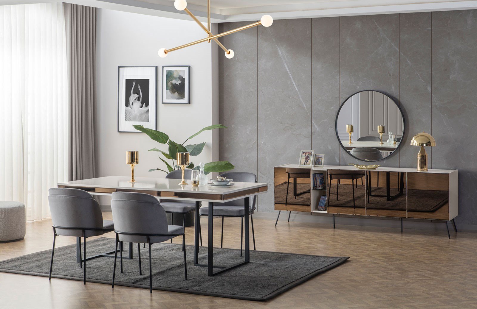 Daisi Yemek Odası Takımı Aytaşı Yemek Odası