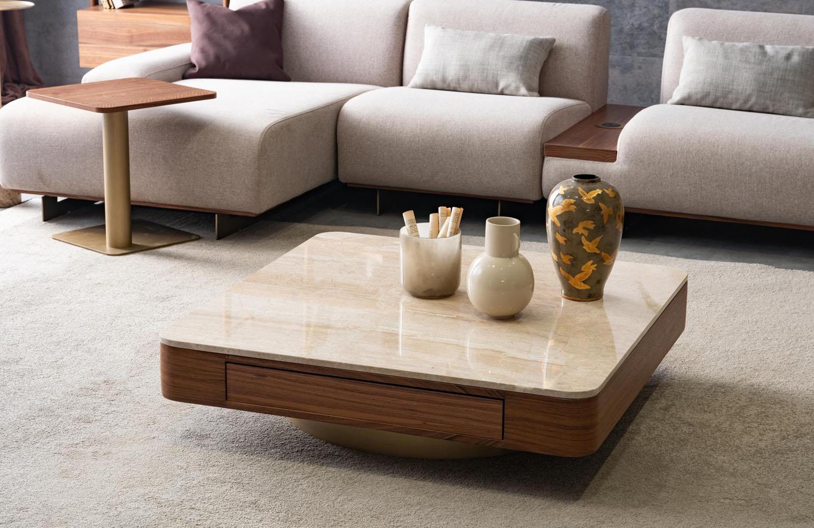 Mujica Orta Sehpa Mermer Sehpa ve Aksesuar